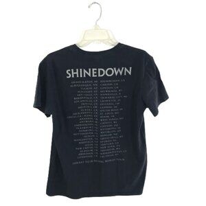 SHINEDOWN Threat to Survival World Tour Concert T-Shirt Black M